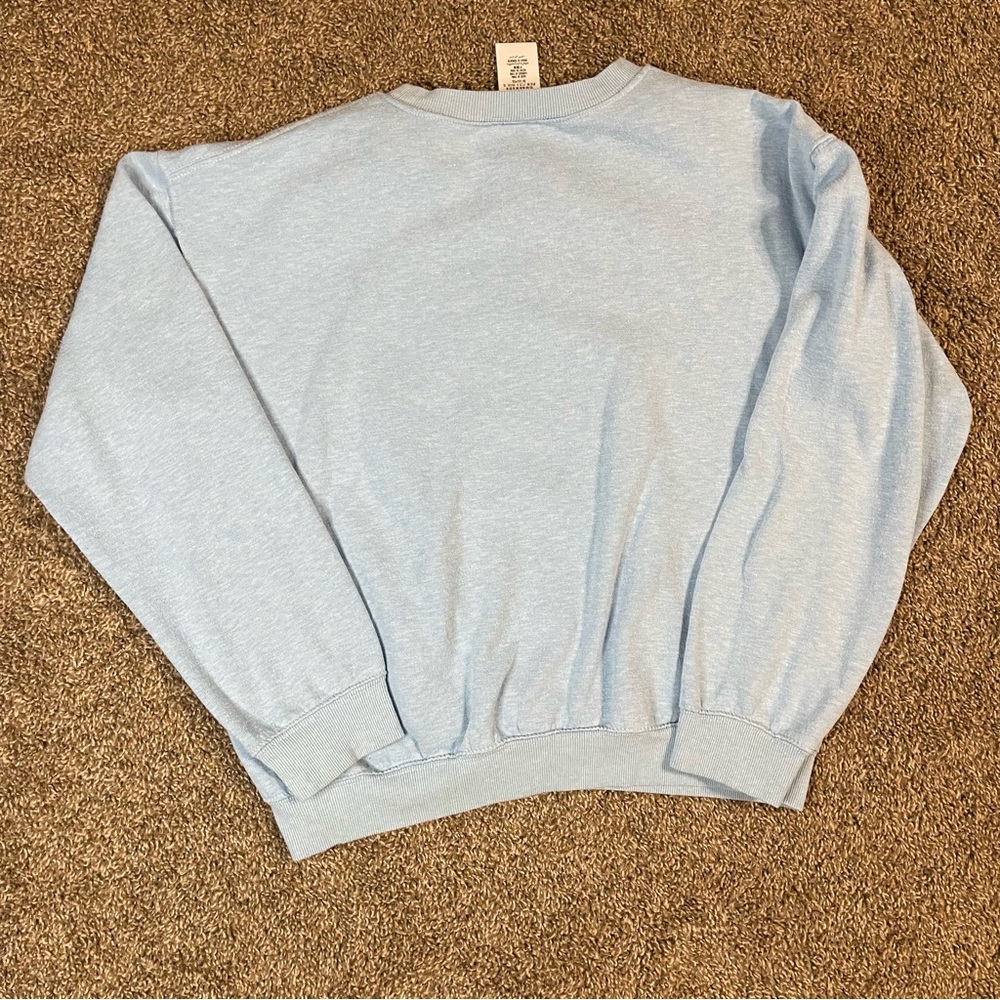 Disneyland Feels Good to be Home Crewneck Sweatshirt Baby Blue Size Medium - Picture 6 of 9